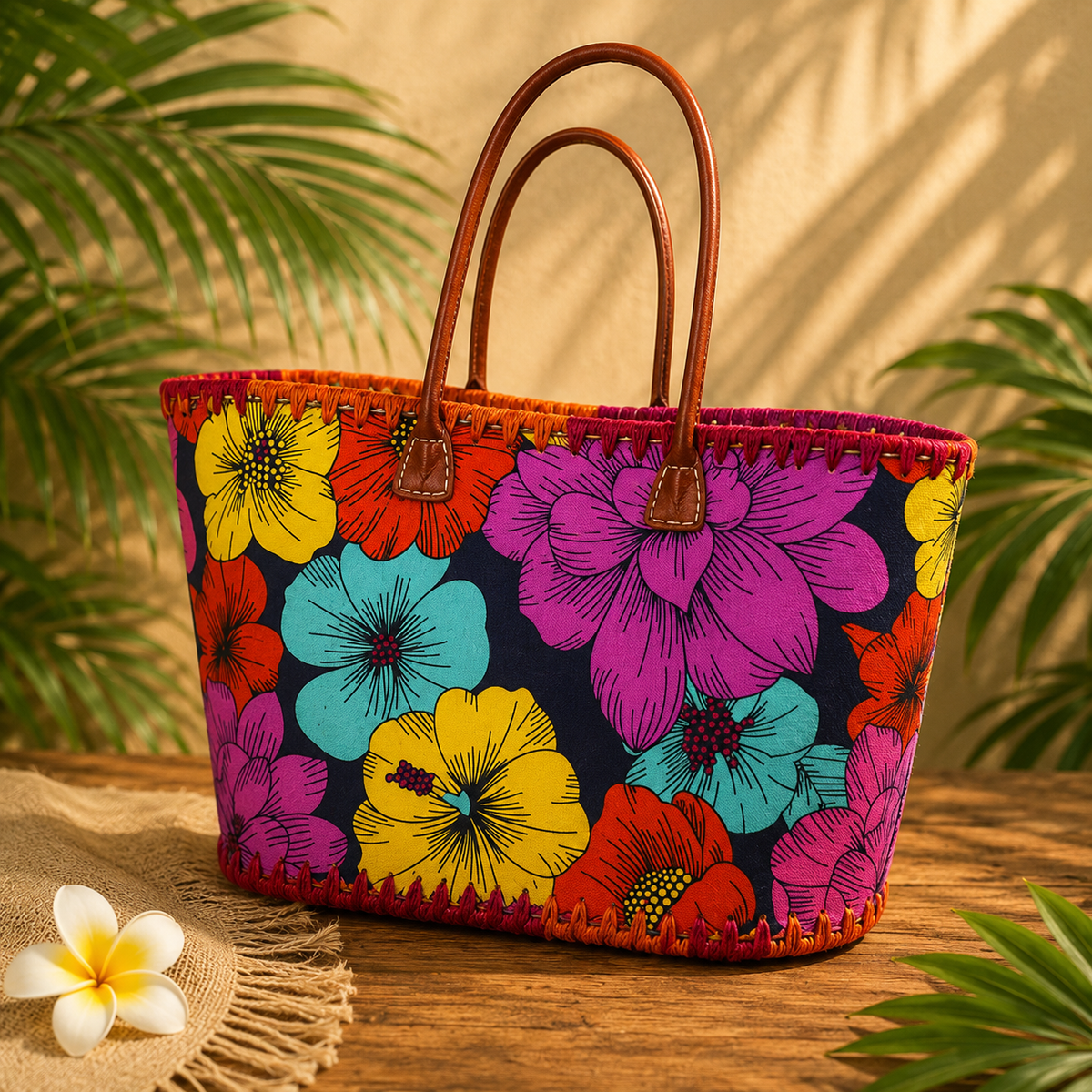 Sac Ile de La Réunion Fleur